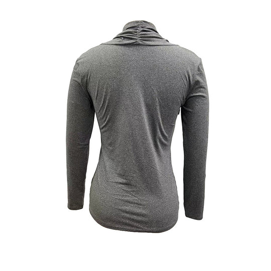 Damen Langarmshirt mit integriertem Leo-Bustier und Zierknopf Shop Nory