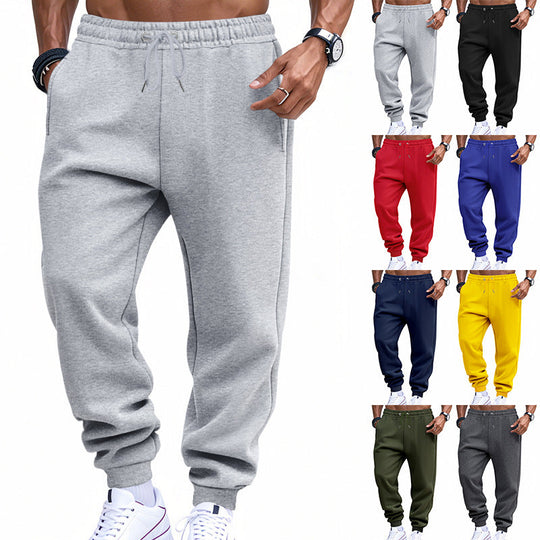 Herren modische Jogginghose mit elastischem Bund und seitlichen Taschen