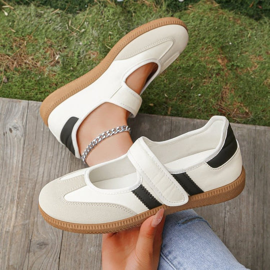 Damen Mary-Jane-Sneaker mit Klettverschluss, leichter Profilsohle und Komfortfußbett Shop Nory