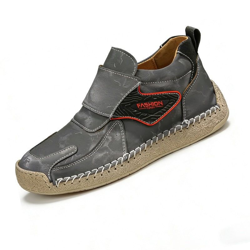 Herren Bequeme und modische Freizeitschuhe mit Klettverschluss