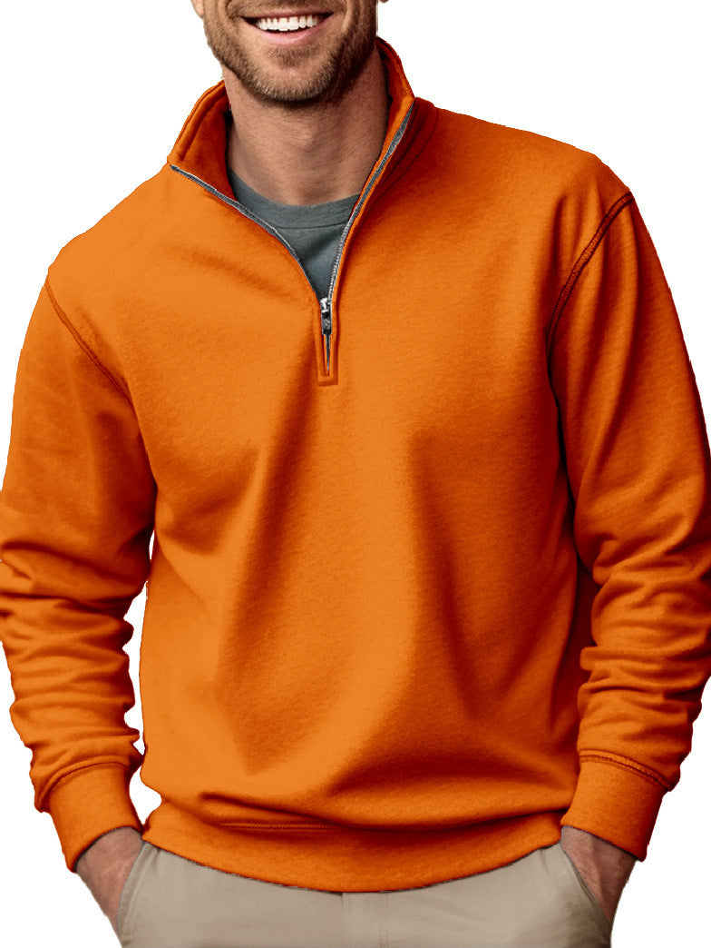 Herren nan Halbzip-Sweatshirt mit Stehkragen und weichem Fleece-Innenfutter Shop Nory