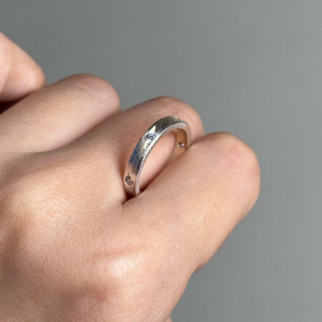Damen Offener Ring mit funkelnden Sternen Shop Nory