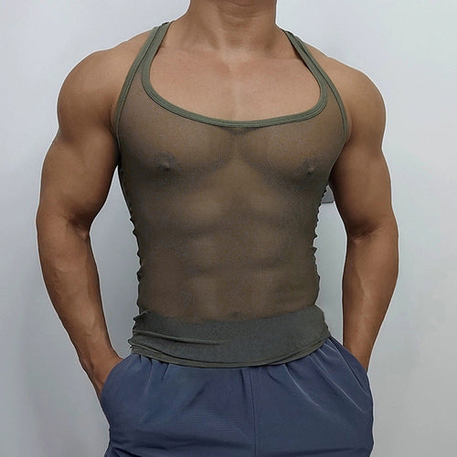 Herren Atmungsaktives Sport-Tanktop mit Racerback-Design