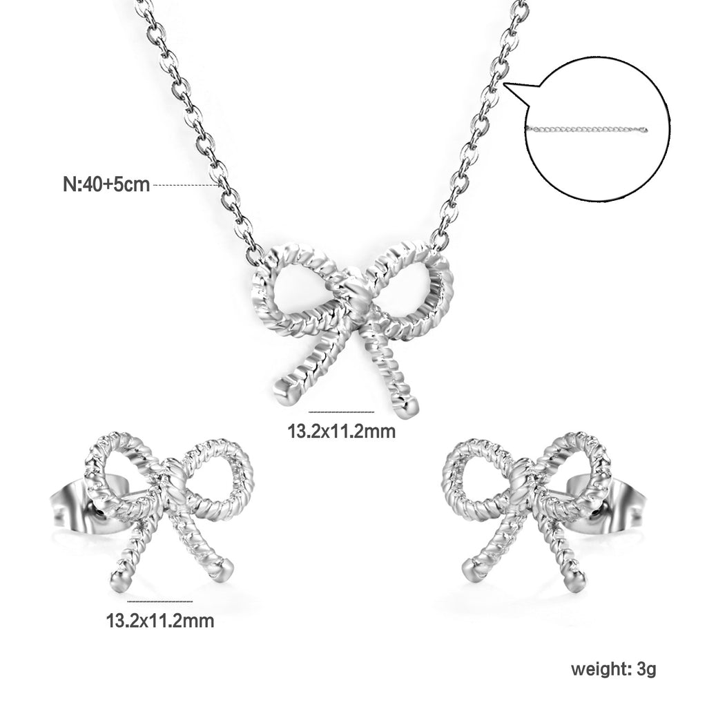 Damen Schmuckset mit verspieltem Schleifen-Motiv Shop Nory