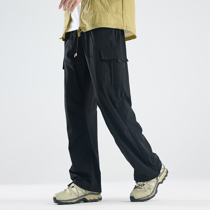 Herren Breite Tech‑Cargo‑Hose mit Utility‑Taschen und verstellbarem Bund Shop Nory