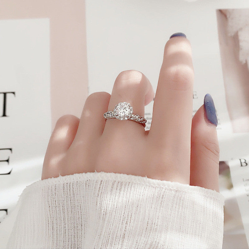 Damen Verlobungsring mit funkelndem Zirkonia Shop Nory