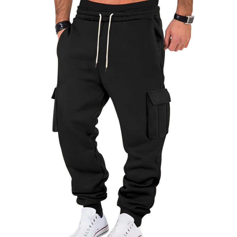 Herren Cargo-Sweatpants mit elastischem Bund und praktischen Seitentaschen