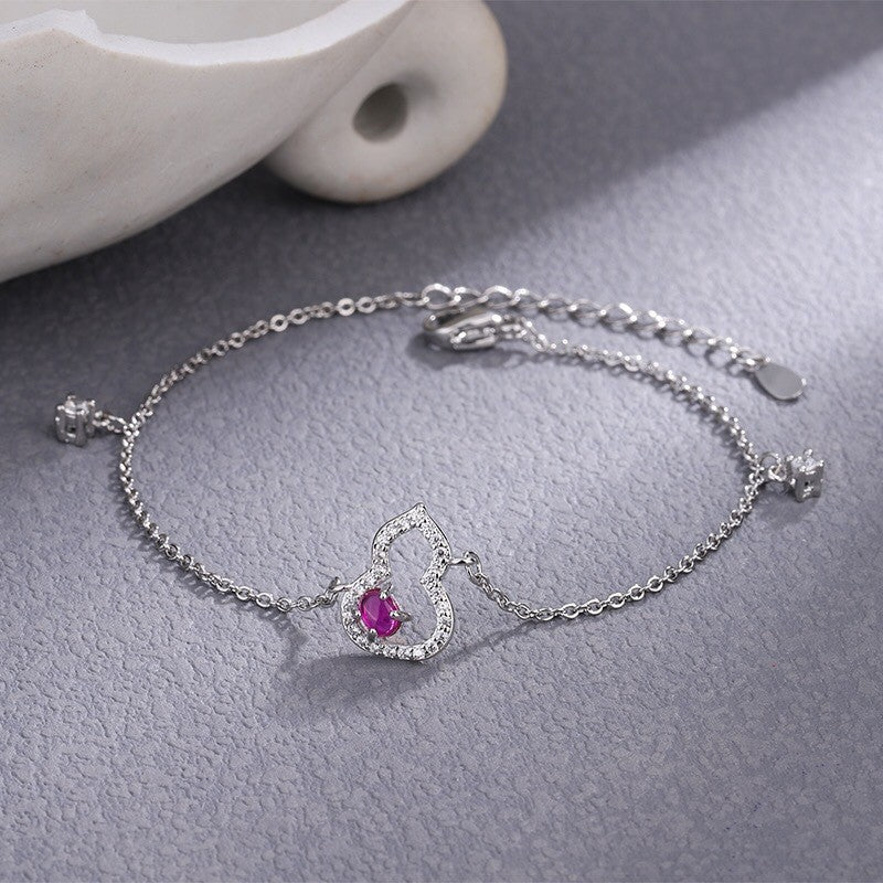 Damen Halskette mit herzförmigem Anhänger und funkelnden Zirkonia Shop Nory