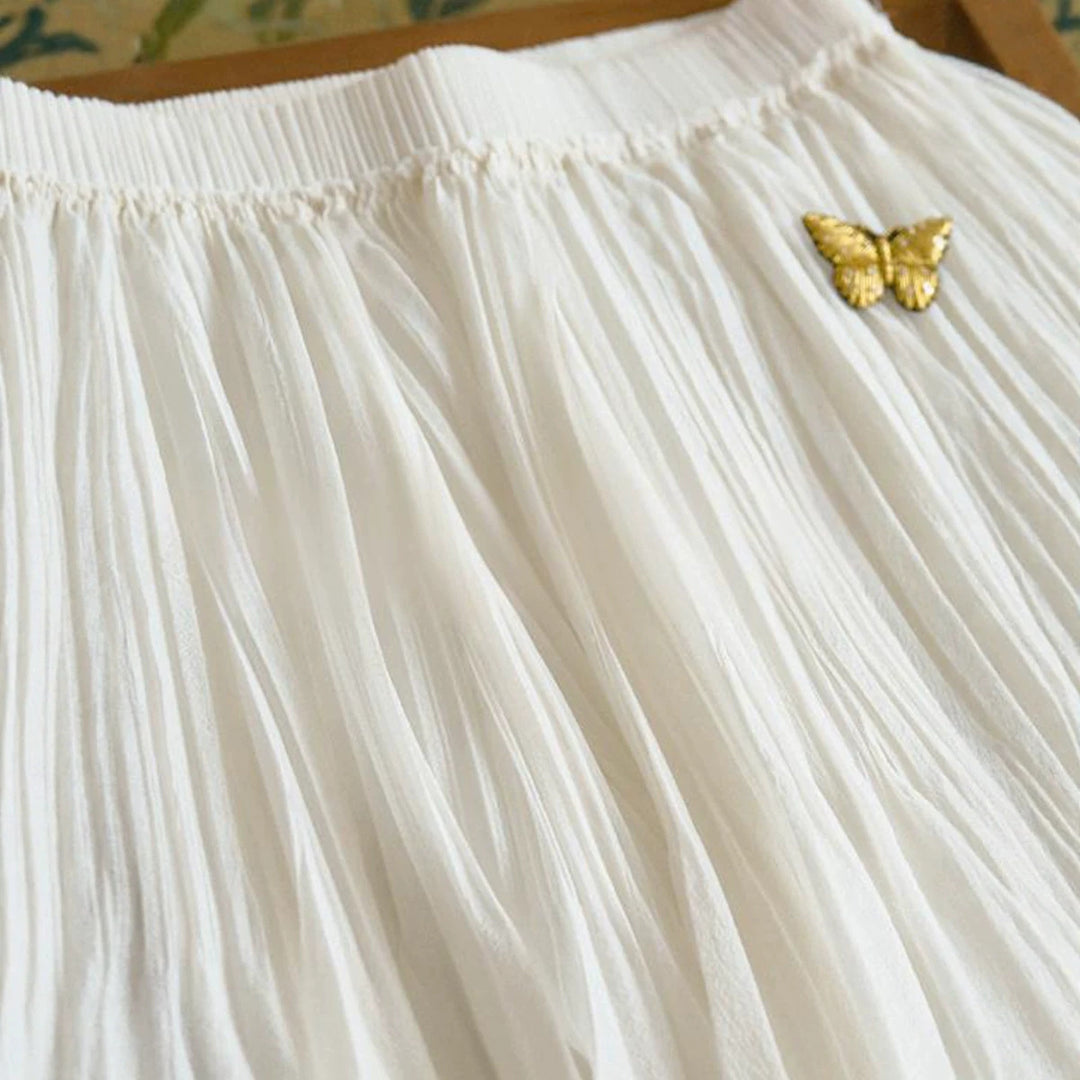 Damen Eleganter und fließender Maxirock Shop Nory