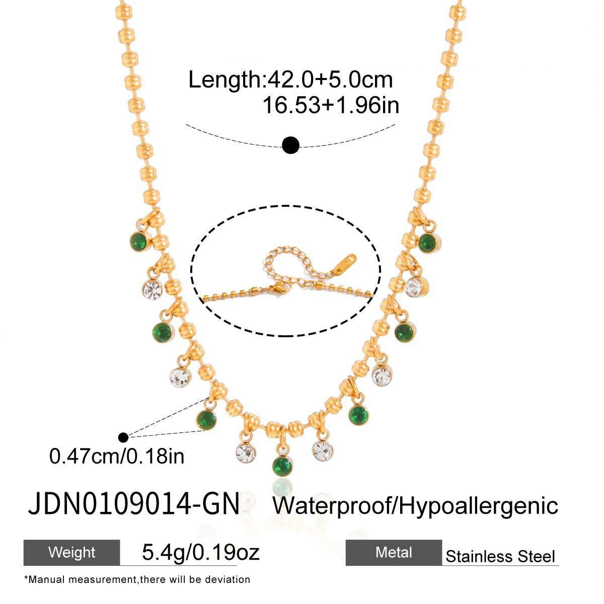 Damen Halskette mit feinen Zirkonia-Motiven und hypoallergenen Eigenschaften Shop Nory