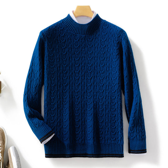Damen Feinstrickpullover mit Zopfmuster, kurzem Stehkragen und gerippten Abschlüssen Shop Nory