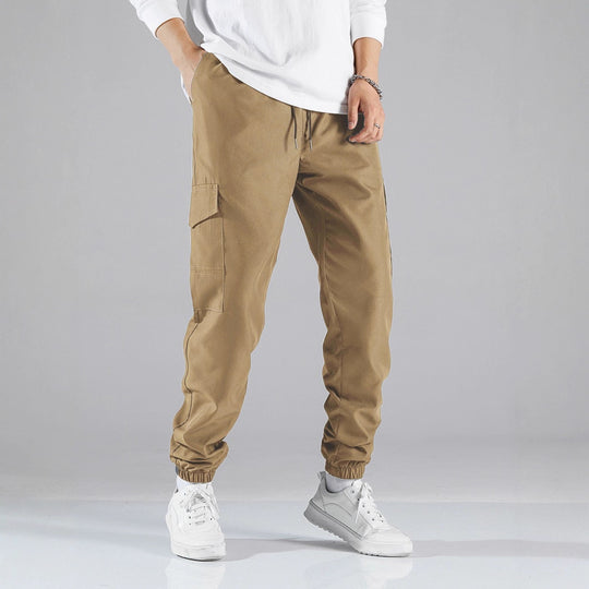 Herren Technische Cargo-Jogginghose im Utility‑Stil mit Klappentaschen & elastischen Knöchelbündchen Shop Nory