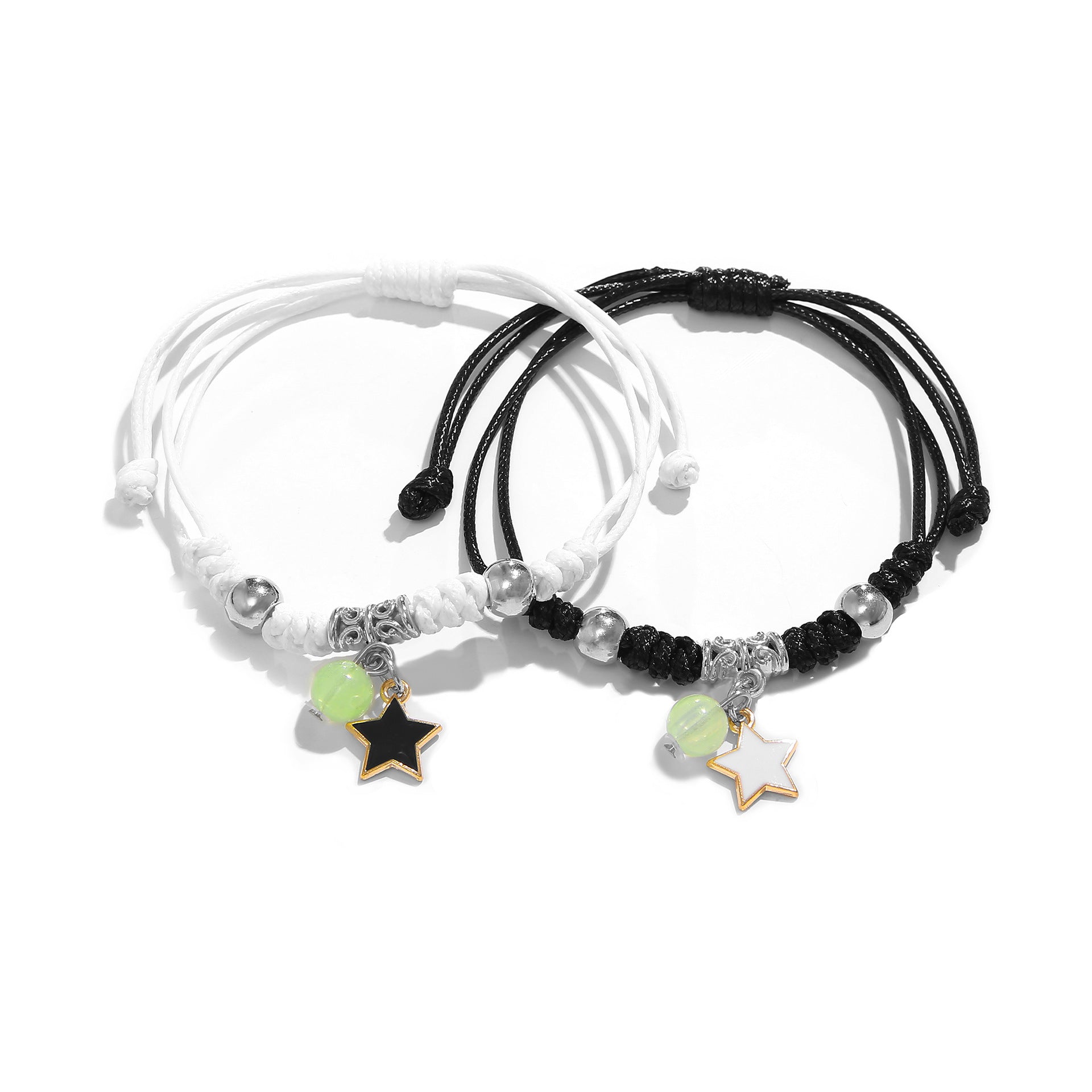 Damen Armband-Set mit bunten Stern- und Glaskugeln Shop Nory
