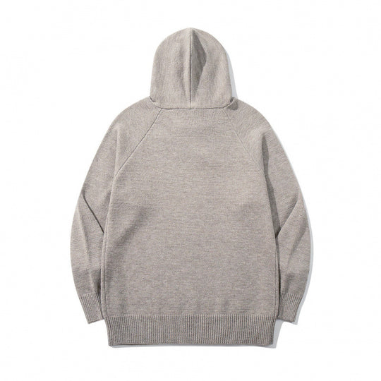 Unisex Oversize Strickkapuzenpullover mit Raglanärmeln und Rippbündchen Shop Nory