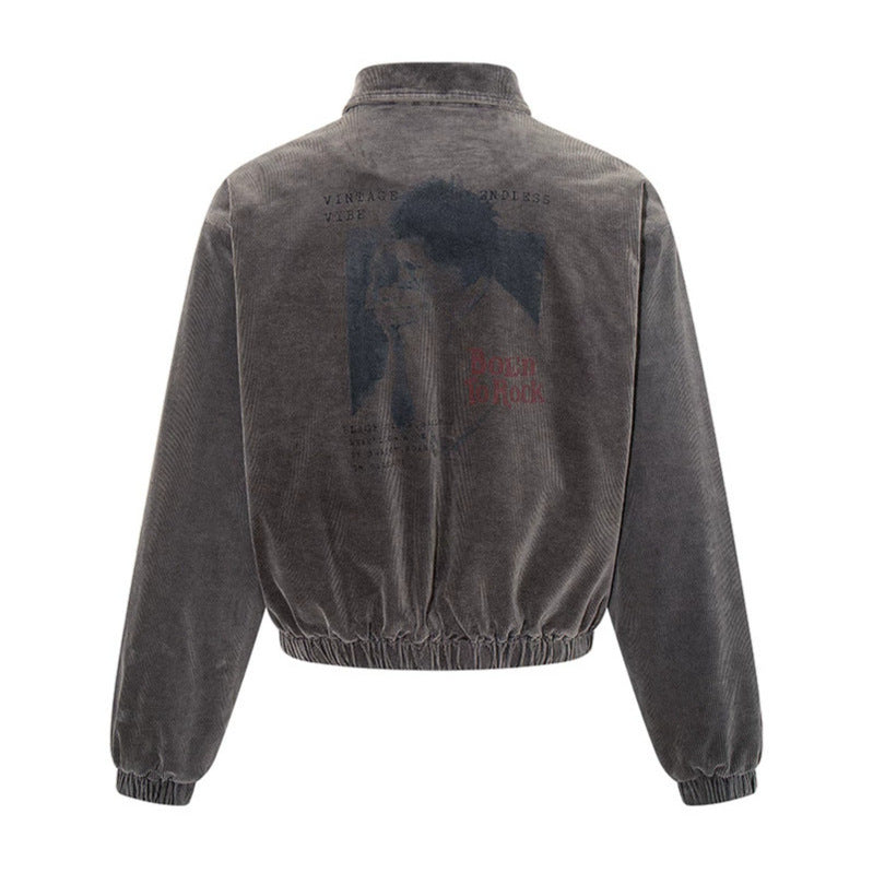 Herren Cord-Blousonjacke mit Reißverschluss, elastischem Saum und Brustpaspel Shop Nory