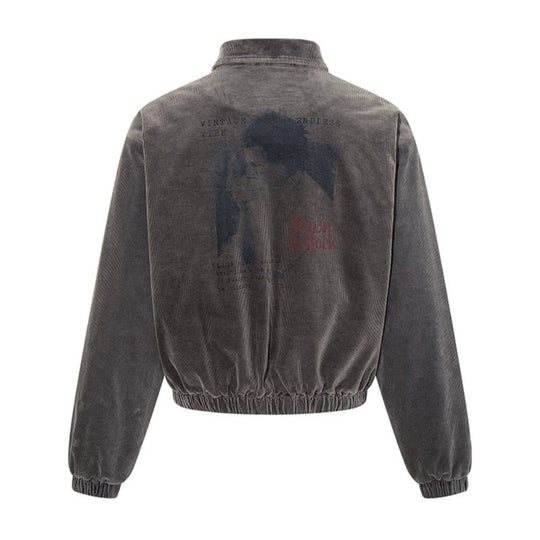 Herren Cord-Blousonjacke mit Reißverschluss, elastischem Saum und Brustpaspel Shop Nory