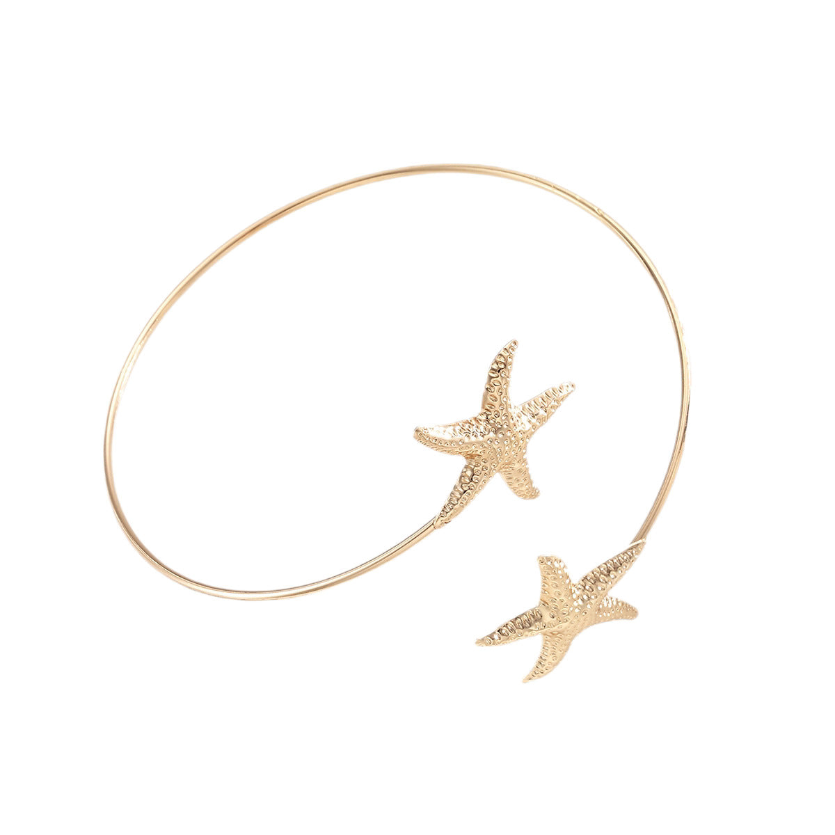 Damen goldfarbener Armreif mit maritimen Sternenmotiv Shop Nory