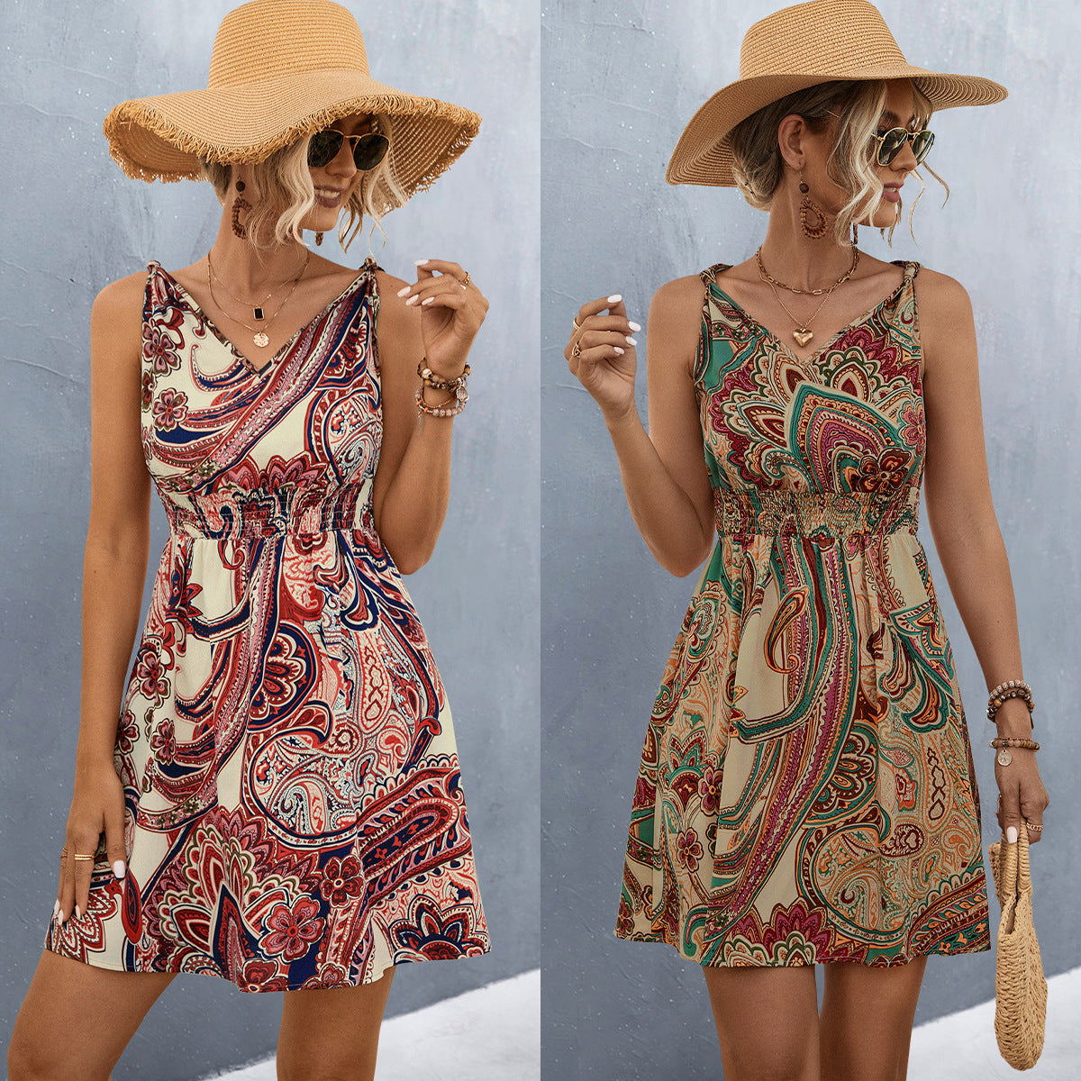 Damen Sommerkleid im Boho-Stil