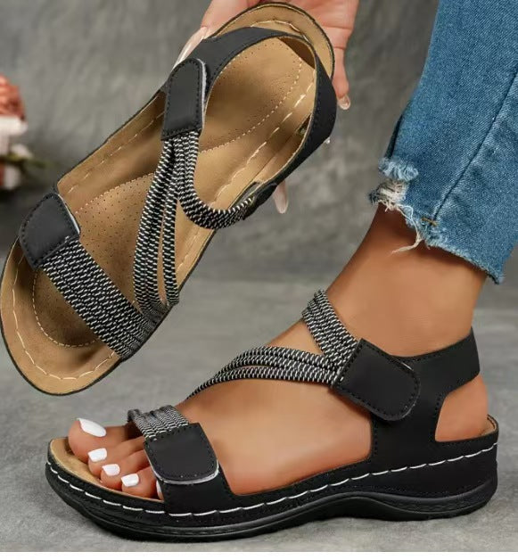 Damen orthopädische Sommer-Sandalen mit verstellbarem Riemendesign und komfortablem Fußbett ShopNory