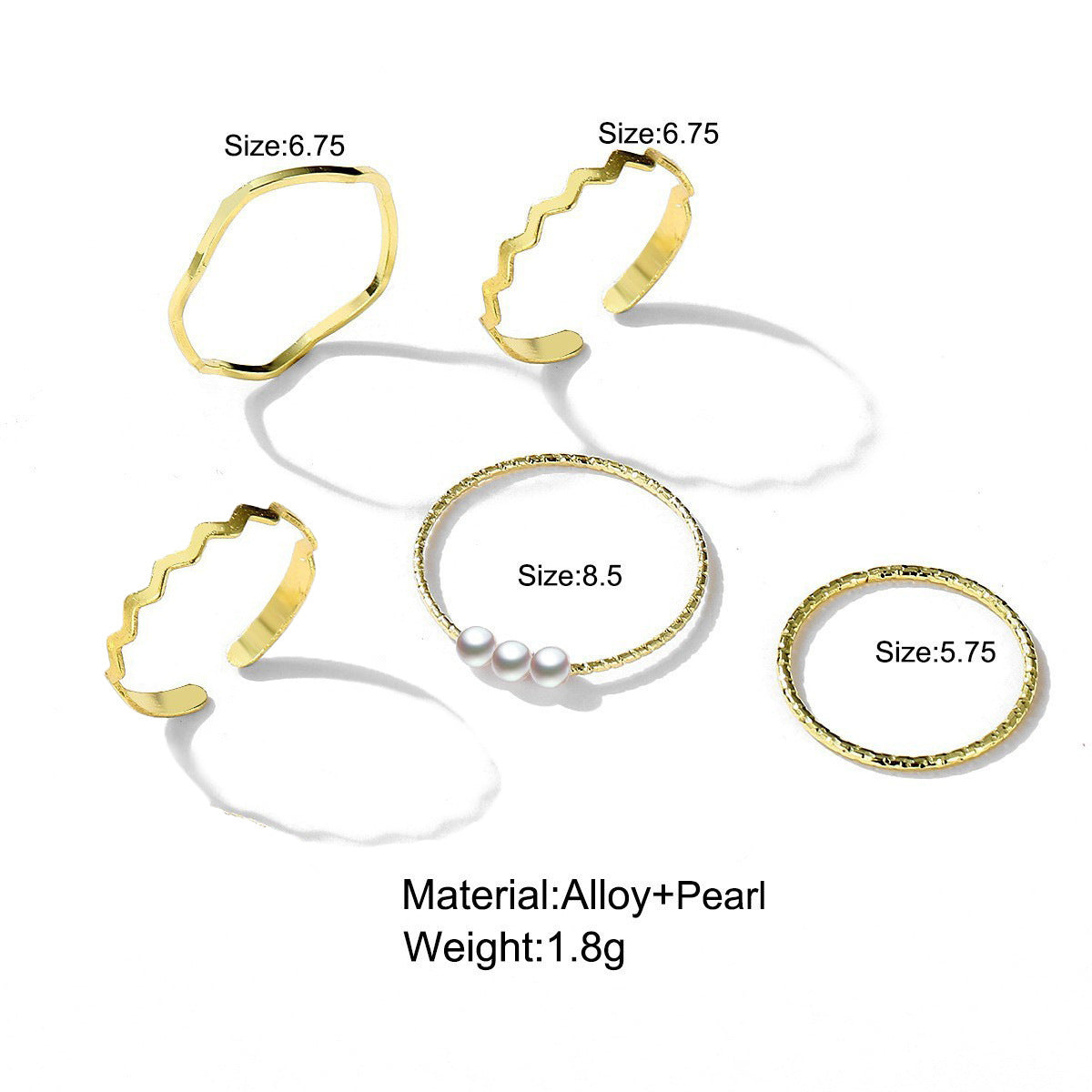 Damen Ring-Set mit einzigartigen Designs und filigranen Details Shop Nory