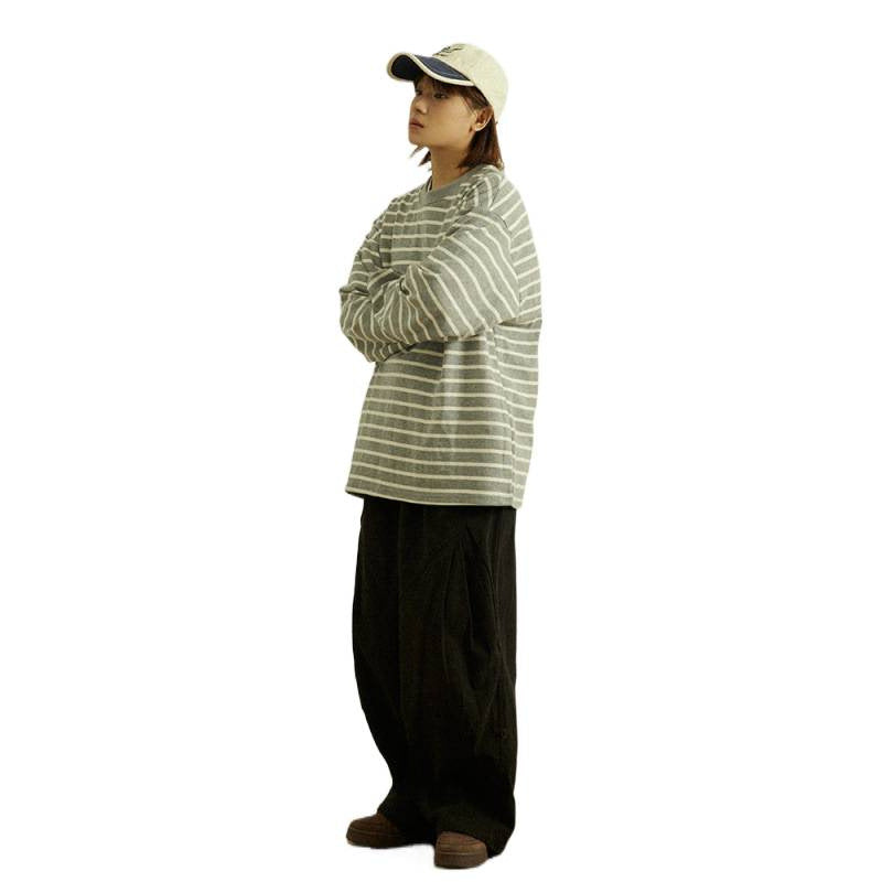Herren Weite Baggy-Cargo-Hose mit Faltendetails und elastischem Bund Shop Nory
