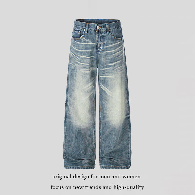 Damen weite High‑Waist Culotte-Jeans mit Used-Effekt Shop Nory