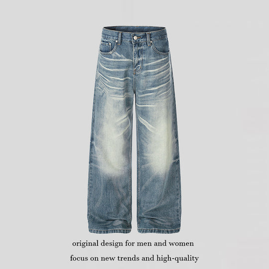Damen weite High‑Waist Culotte-Jeans mit Used-Effekt Shop Nory