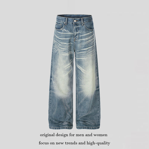 Damen weite High‑Waist Culotte-Jeans mit Used-Effekt Shop Nory