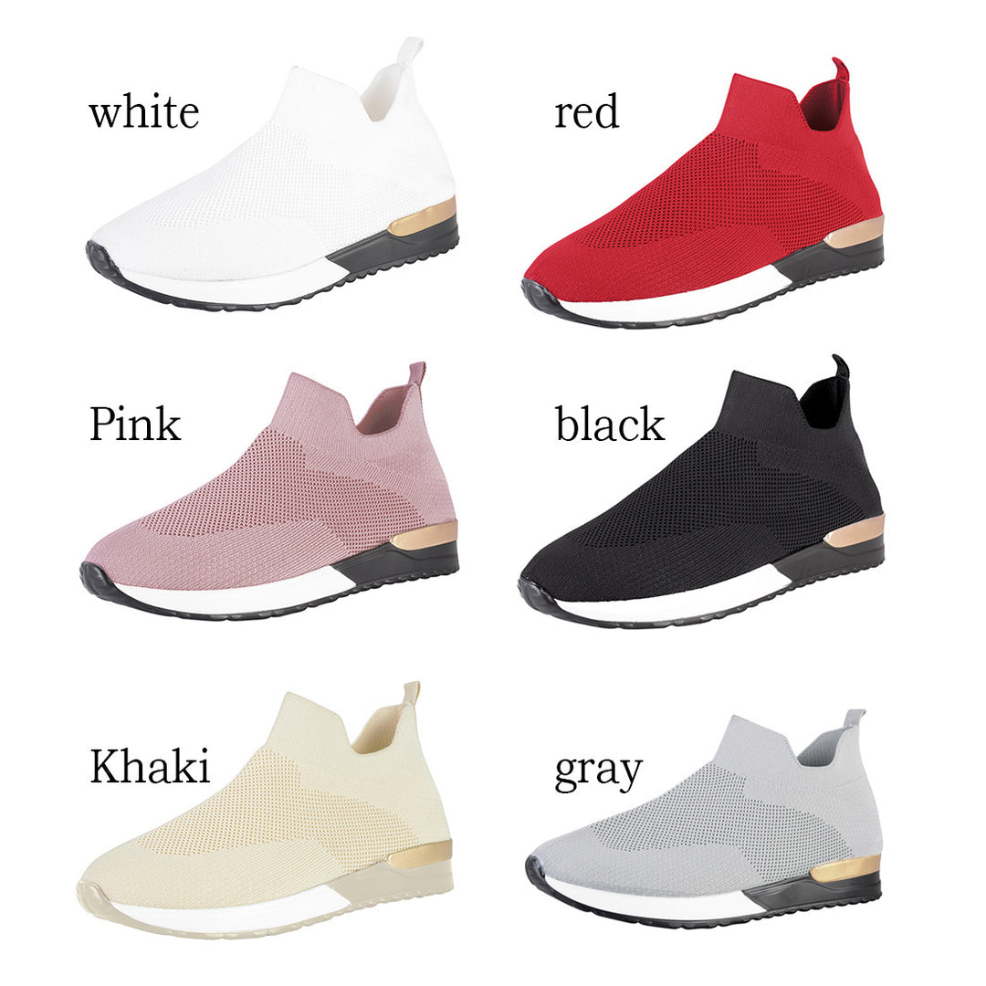 Damen Sockensneaker mit gestricktem Obermaterial und Keilsohle Shop Nory