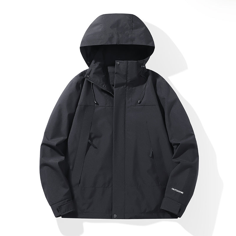 Herren Wetterfester Shell-Parka mit verstellbarer Kapuze und verdeckten Reißverschlüssen Shop Nory