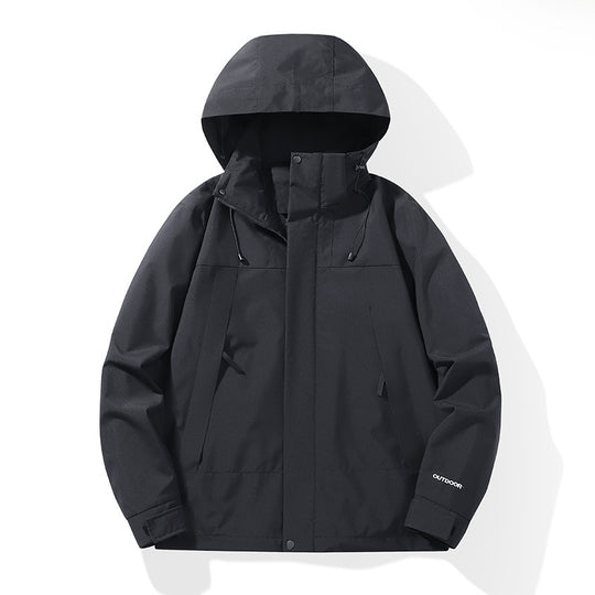 Herren Wetterfester Shell-Parka mit verstellbarer Kapuze und verdeckten Reißverschlüssen Shop Nory