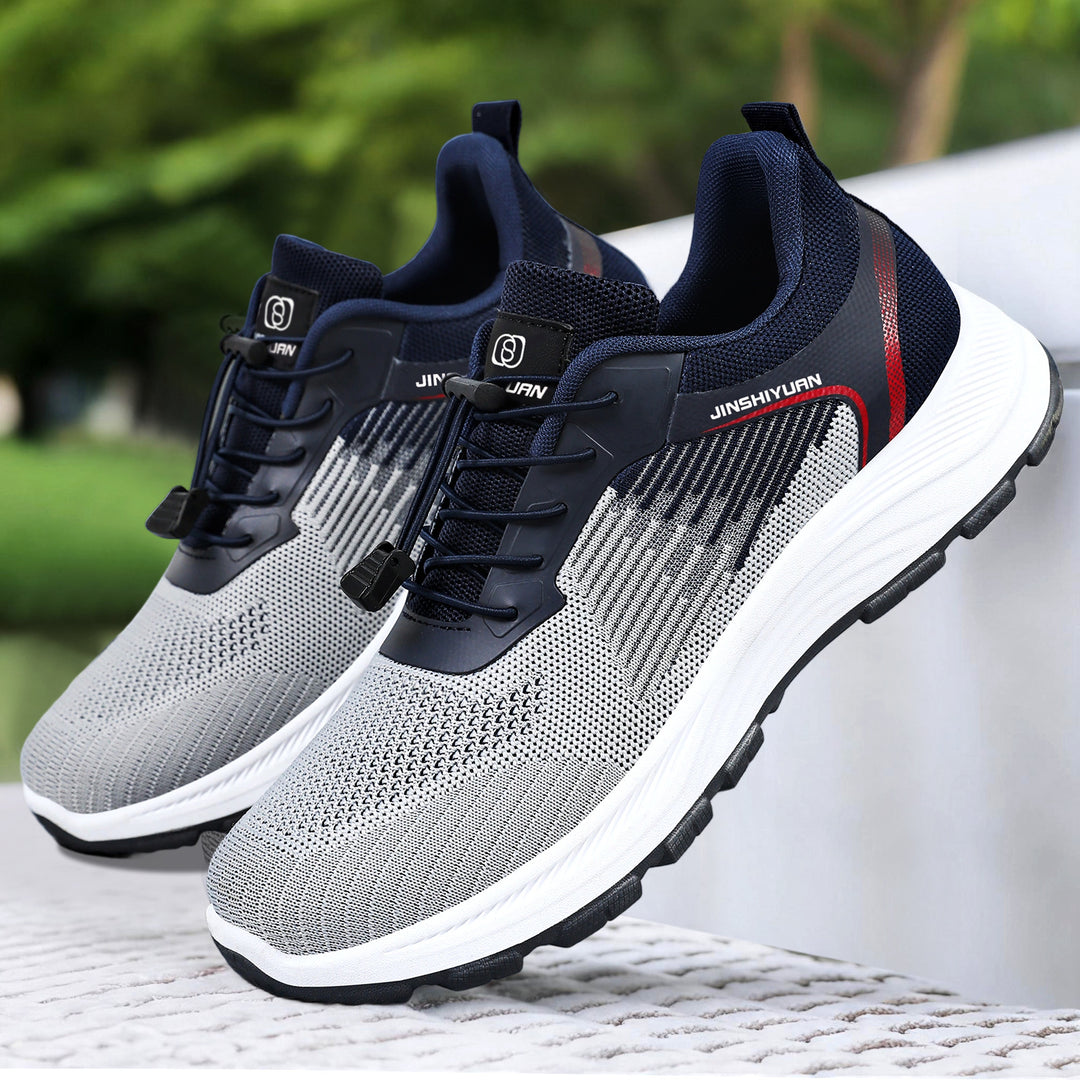 Damen nan ultraleichter Strick-Freizeitsneaker mit Schnellzugverschluss, verstärkter Fersenlasche und ergonomischer Wellen-EVA-Sohle Shop Nory
