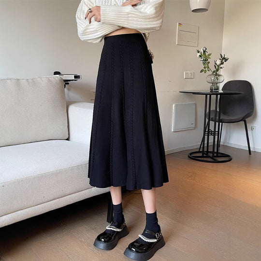 Damen Eleganter Plisseerock mit hohem Taillenschnitt Shop Nory