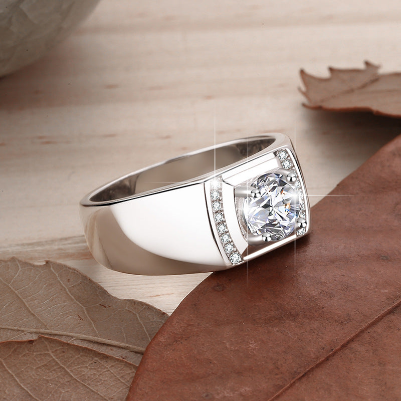 Damenring mit zartem, runden Pink-Zirkonia und funkelndem Design Shop Nory