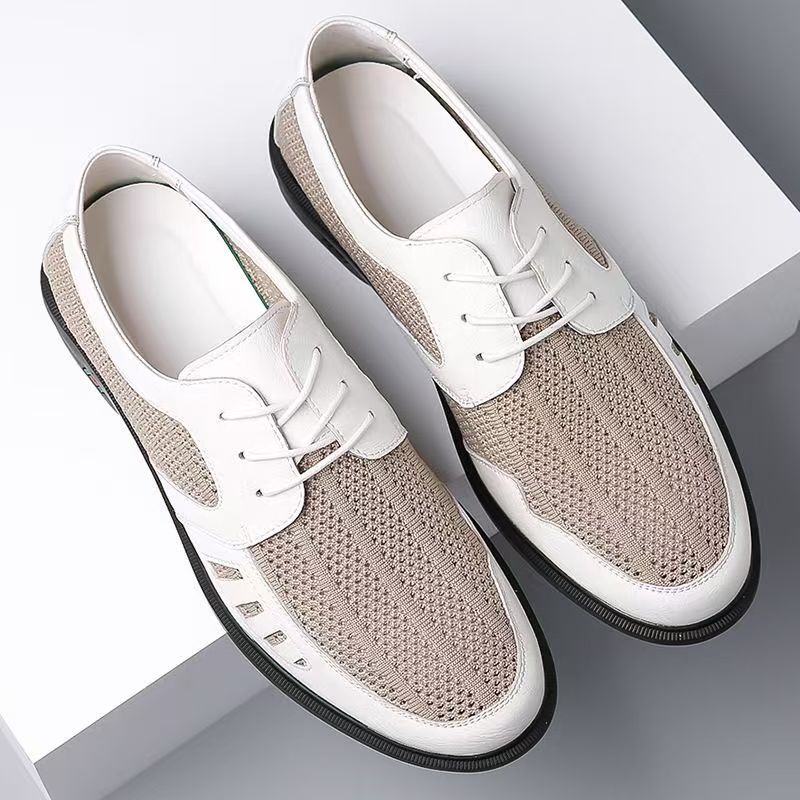 Herren Atmungsaktiver Business-Casual-Halbschuh mit Lochstrick-Elementen Shop Nory