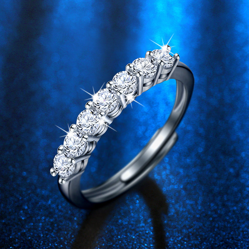 Damenring mit funkelnden Zirkonia und elegantem Design Shop Nory