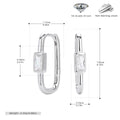 Damen Ohrstecker mit luxuriösem 5A Zirkon aus 925 Sterling Silber Shop Nory