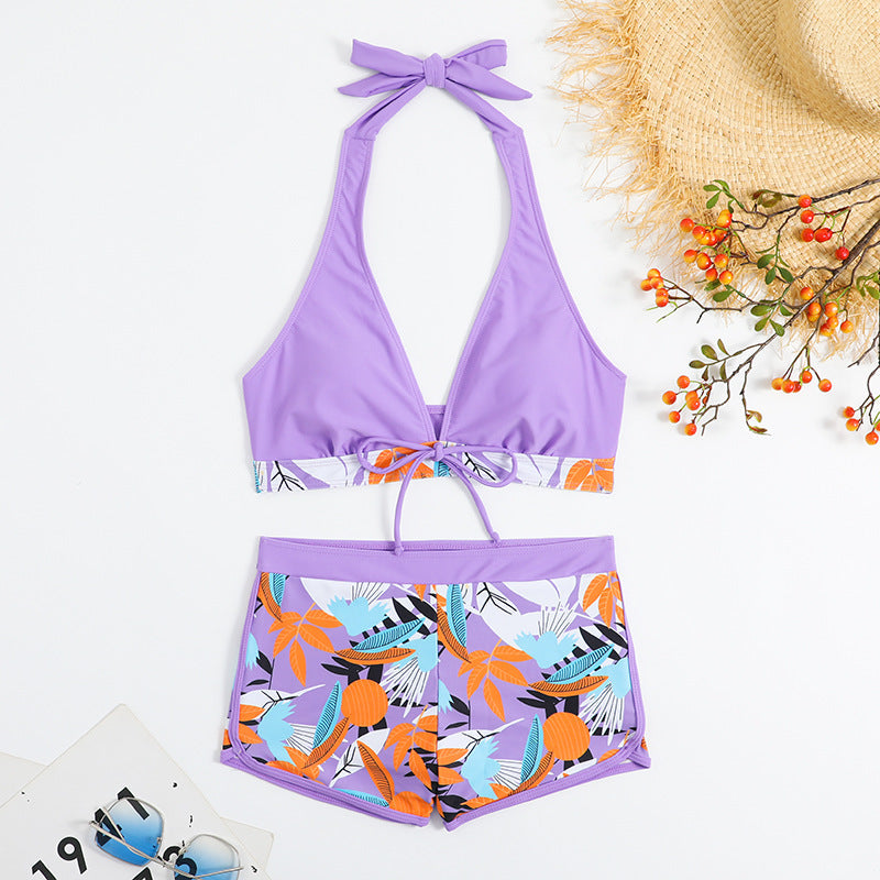 Damen Sportliches Bikiniset mit floralem Design