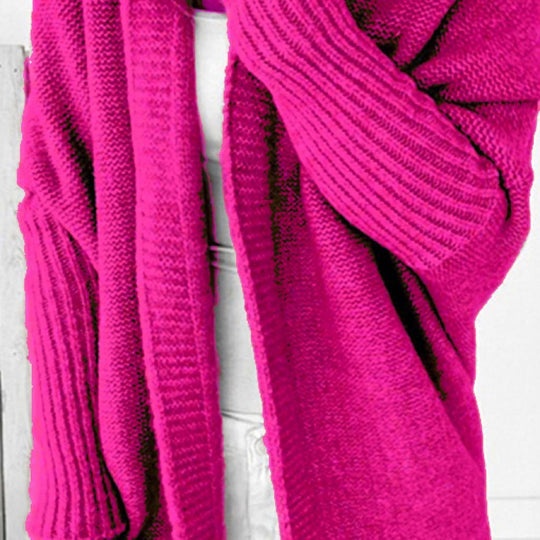 Damen Longline Kapuzen-Strickcardigan mit offener Front Shop Nory