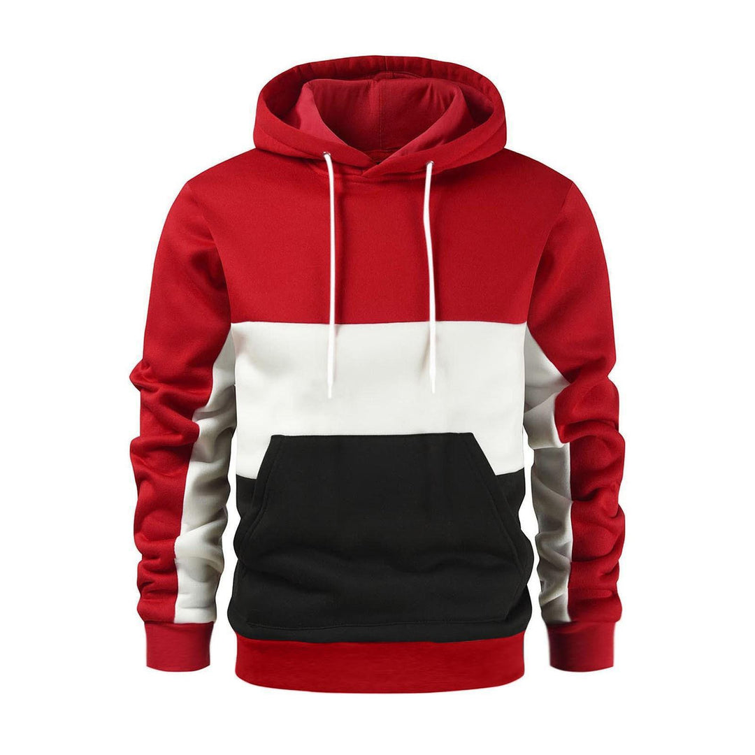 Unisex nan Kapuzenpullover mit Kordelzug, Kängurutasche und Farbblockdesign aus weichem Fleece Shop Nory