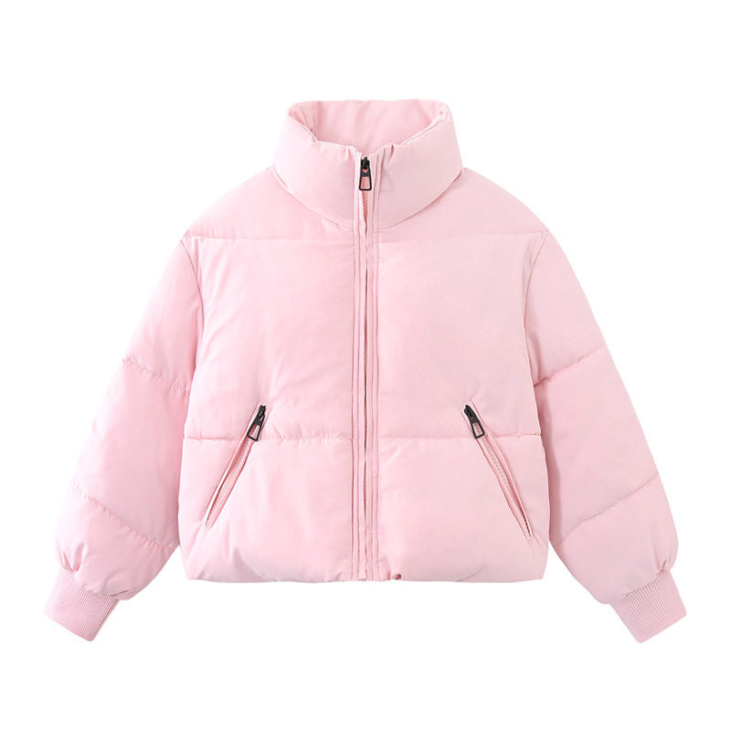 Damen Kurzer Stepp‑Puffer mit hohem Stehkragen und gerippten Bündchen Shop Nory