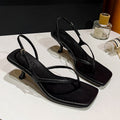 Damen elegante Schlappen mit schickem Riemendesign und komfortablem Absatz