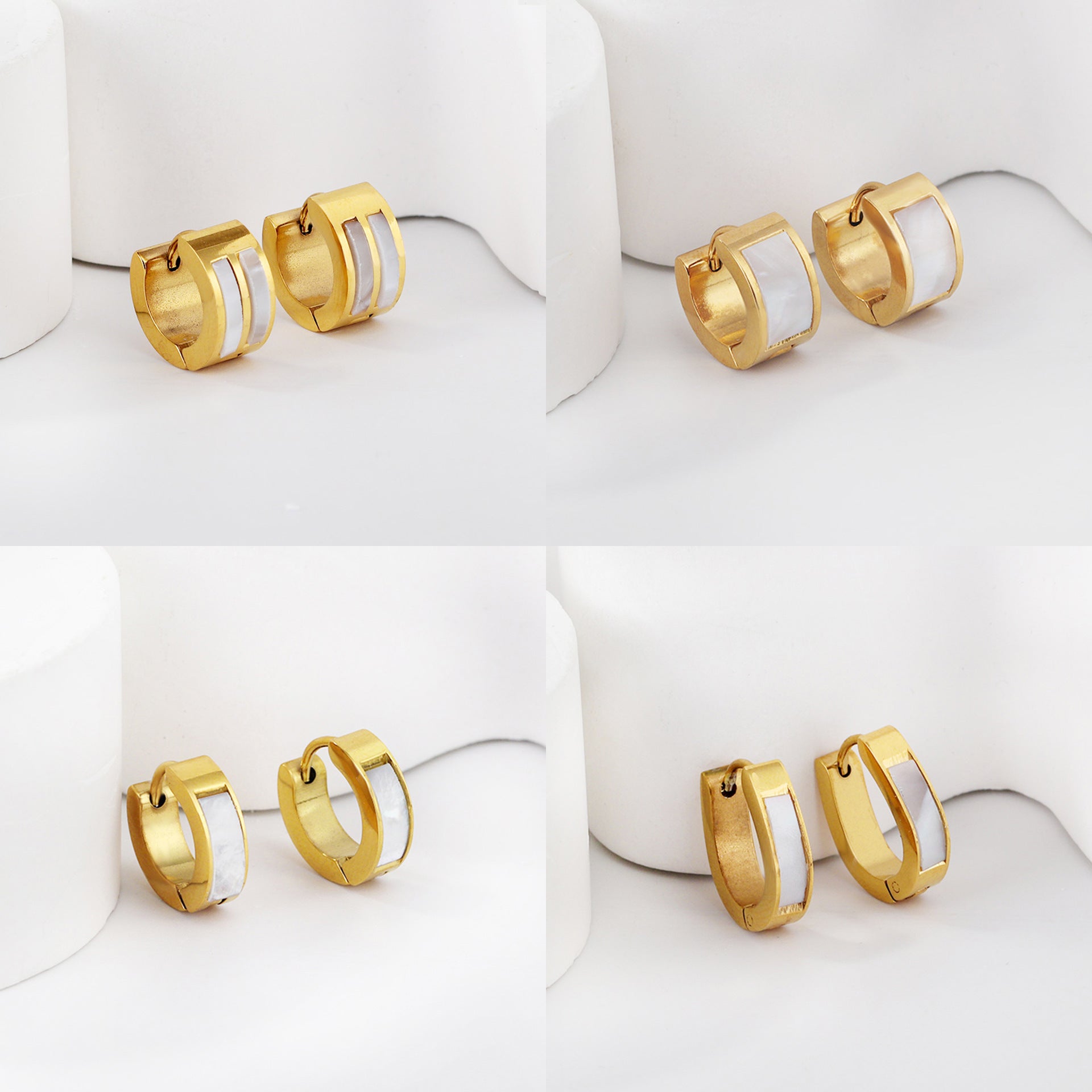 Damen Hängende Ohrstecker mit elegantem Perlenakzent Shop Nory