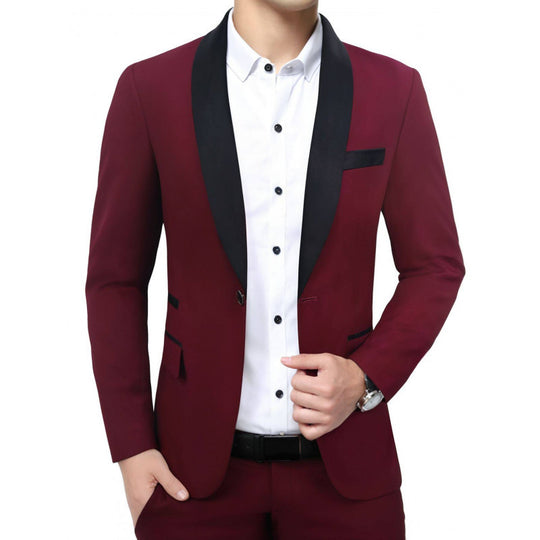 Herren Schmal geschnittenes Abend-Sakko im Smoking‑Stil mit Schalkragen Shop Nory