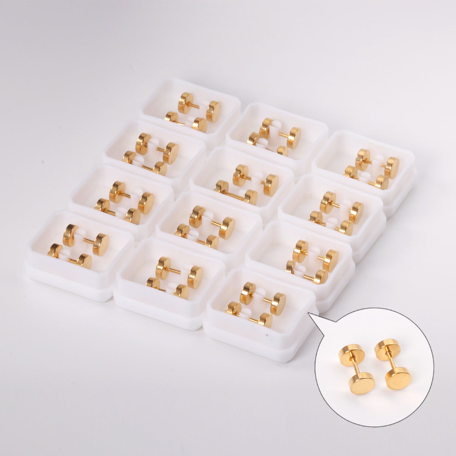 Damen Ohrringe mit elegantem, goldplattiertem Design und hochwertigem Edelstahl Shop Nory