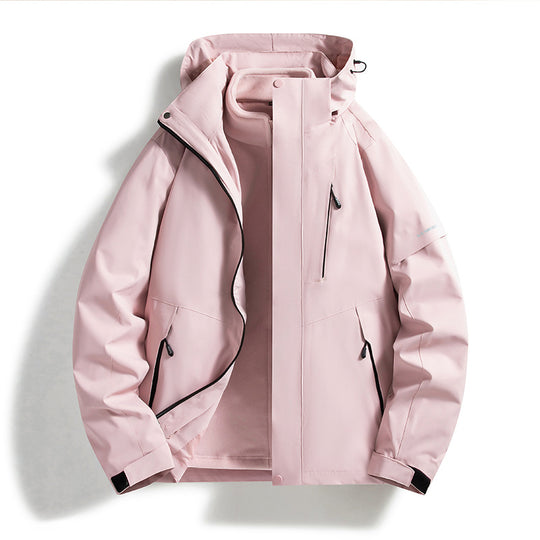 Damen Wasserdichte Outdoor-Jacke mit verstellbarer Kapuze Shop Nory