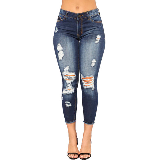 Damen Skinny Jeans mit angesagtem Destroyed-Look