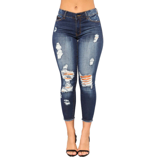 Damen Skinny Jeans mit angesagtem Destroyed-Look