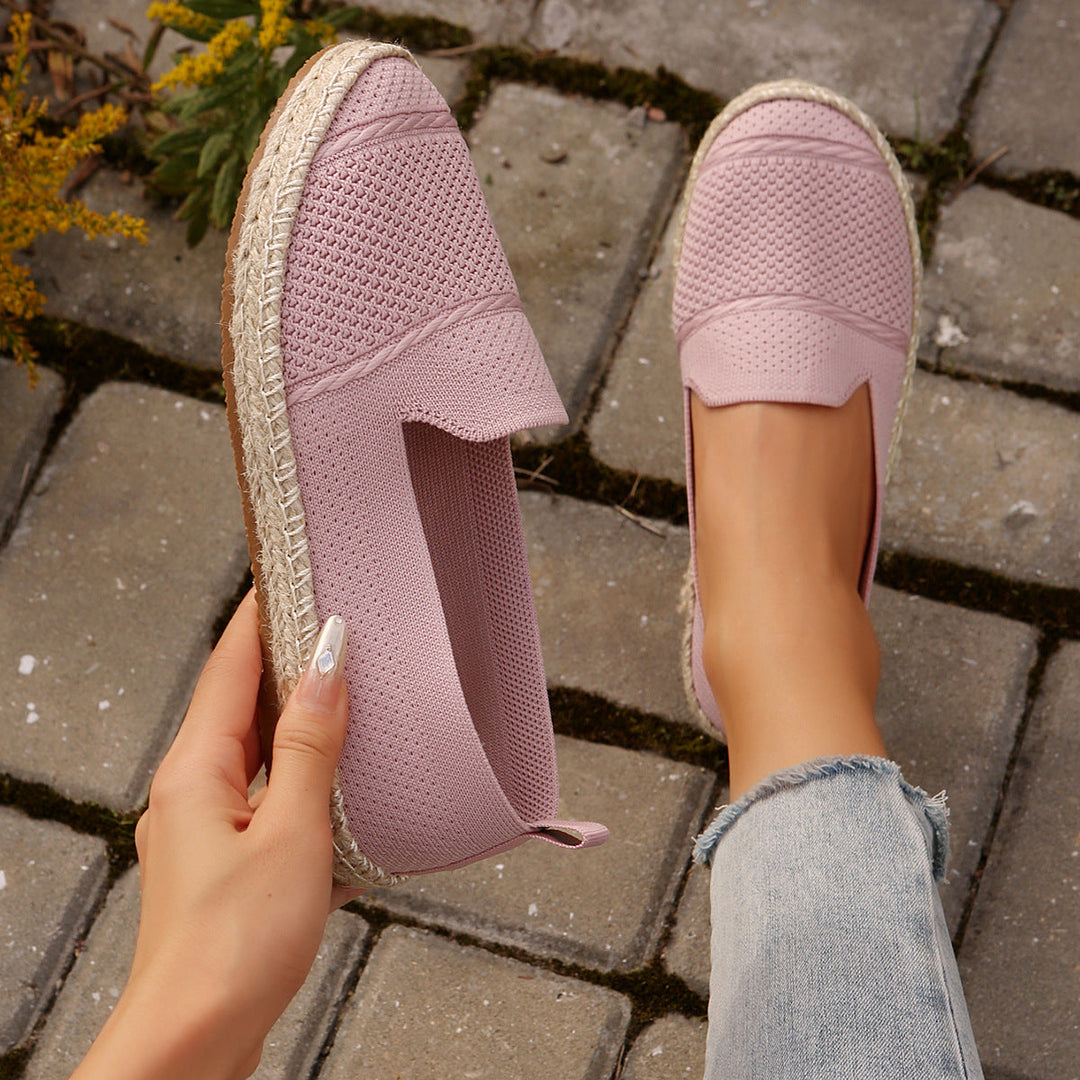 Damen Espadrilles mit atmungsaktivem Netzdesign und flexibler Sohle