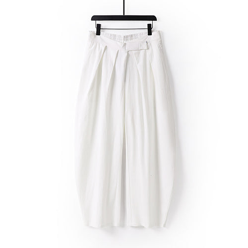 Damen Hochgeschnittene Culotte-Hose mit Bundfalten und elastischem Taillenbund Shop Nory
